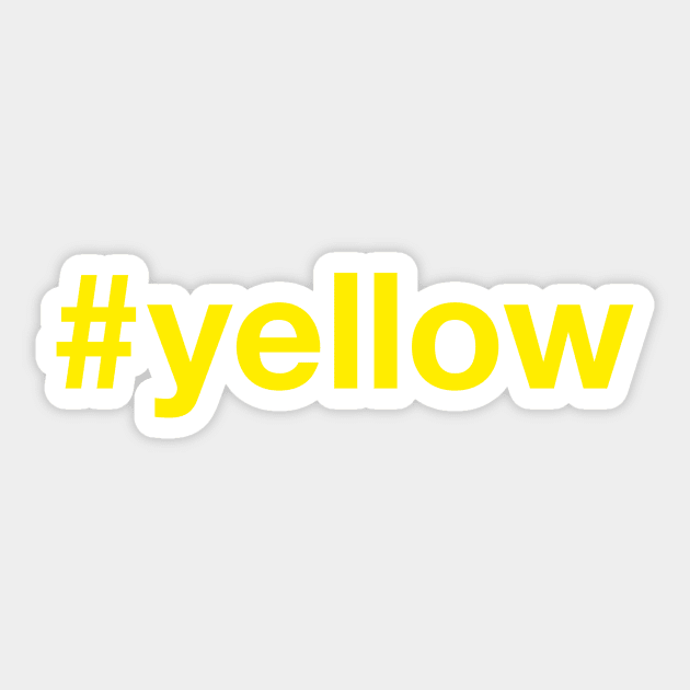 YELLOW Hashtag Sticker by eyesblau